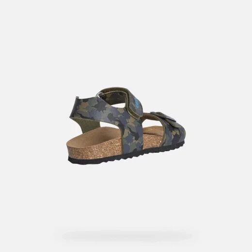 صنادل جيوكس غيتا بوي خفيفة الوزن مموهة خضراء مقاس 32 - جيوكس - Image 4