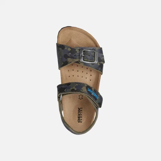 Geox Ghita Boy Sandals Light Forest Night Camouflage 36 Summer Sandals Breathable Lightweight Comfortable Designed For Action Packed Warm Weather Days Easy Match To Outfits - Geox - Image 5