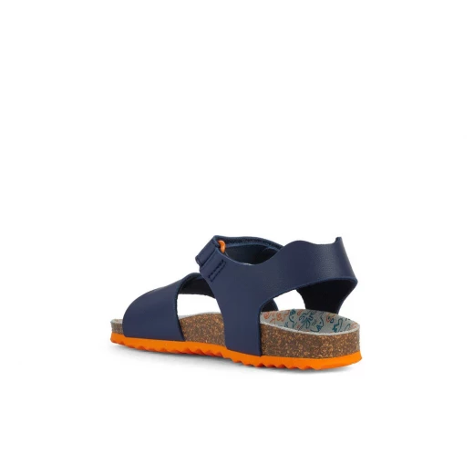 Geox Ghita Boy Navy Anatomic Sandals for Boys Size 38 Comfortable Leather Effect Material Casual Design Easy Entry Perfect for Everyday Wear Fast Delivery and Easy Exchange - Ghita boy - Image 5