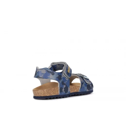 Geox Ghita Boy Sandals Blue Size 34 Lightweight and Comfortable Summer Shoes for Boys with Leather Effect Material Easy Match for Summertime Outfits - Geox - Image 5