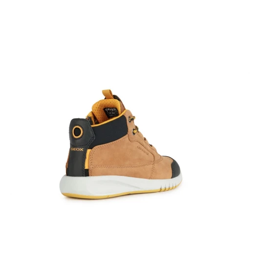 Geox Aeranter Boy ABX Waterproof Brown Boots for Boys Size 35 Amphibiox Technology Breathable Warm Lining Outdoor Activity Shoes for Kids - Aeranter - Image 4