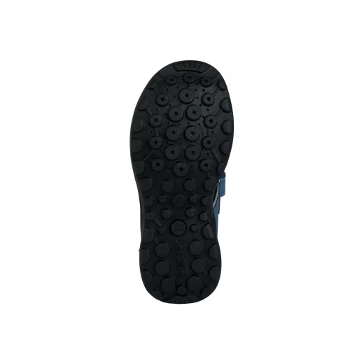 Geox Vaniett Boy's Sandals Blue Lycra and Printed Leather Effect for Boys Size 35 Comfortable Easy Slip On Design Perfect for Summer Fast Delivery Easy Exchange - Vaniett - Image 7
