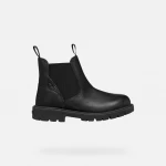 حذاء الكاحل للأولاد من شايلاكس جلد أسود 35 أحذية شتوية للأطفال
