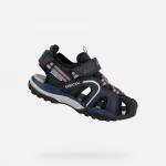 Borealis Boy Water Friendly Sandals Navy Blue Red 32 Perfect For Summer Outdoor Play Closed Toe Design Fast Drying Comfortable Easy On Easy Off Quick Exchange Geox Jor Stores