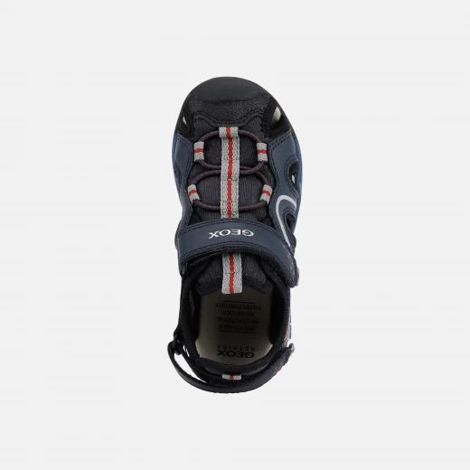 Borealis Boy's Water Friendly Sandals Navy Blue 34 Designed for Summertime Play and Outdoor Adventures Closed Toe Fast Drying Comfortable and Adjustable Kid's Footwear - Image 4