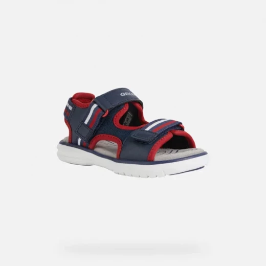 Geox Maratea Boy Navy Sandals Size 35 for Boys Comfortable Leather Insole Breathable Design Stylish Summer Footwear Fast Delivery Easy Exchange at Geox/Jor Stores - Geox - Image 3