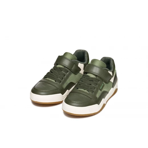 Geox Perth Boy Military Sneakers: Modern Design in Nylon and Leather Effect, Comfortable for Everyday Activities and Leisure. Size 31. - Geox - Image 7