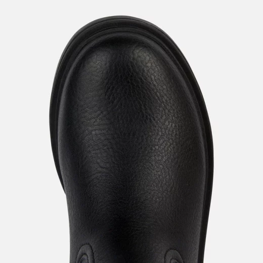 Geox Eclair Girl Black Tumbled Leather Boots with Star Studs Size 31 Breathable Comfortable Girls' Footwear Glamorous Design Fast Delivery - Geox - Image 6