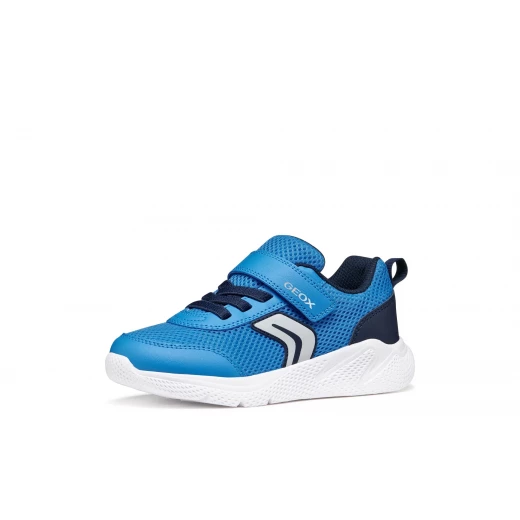 Geox Sprintye Boy's Sneakers Blue Size 33 Lightweight Breathable Flexible Cushioned Sport Shoes for Boys Active Mesh Upper with Leather Effect Great for Leisure and Activities - Sprintye - Image 4