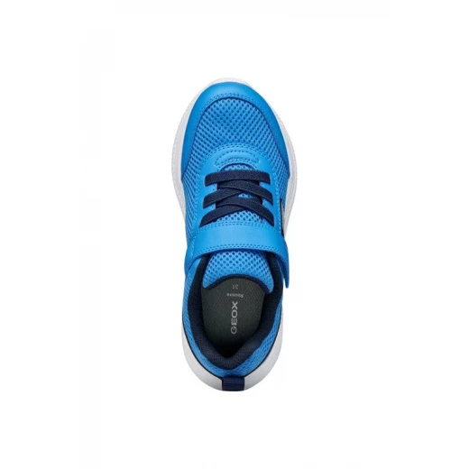 Sprintye Boy's Athletic Sneakers: Lightweight, Flexible, and Cushioned for Active Boys. Features Breathable Mesh Upper with Leather Effect Detailing. Size 32 in Blue. - Sprintye - Image 9