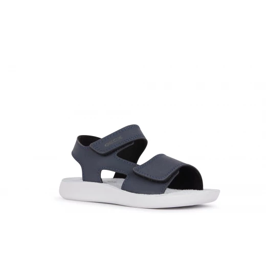 صندل Geox Lightfloppy Boy باللون الكحلي مقاس 33، صندل رياضي للأولاد بتصميم جلد، إغلاق بشريط فيلكرو قابل للتعديل، نعل تشريحي خفيف الوزن، مثالي للركض واللعب - Image 12