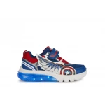 Geox Ciberdron Boy Sneakers Blue 35 Avengers Edition Breathable Mesh - Geox