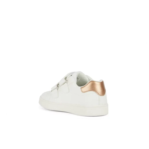 Geox Eclyper Girl Low Cut Sneakers White Leather Effect Sporty Style for Girls Size 36 Comfortable Everyday Shoes Easy to Match - Image 5