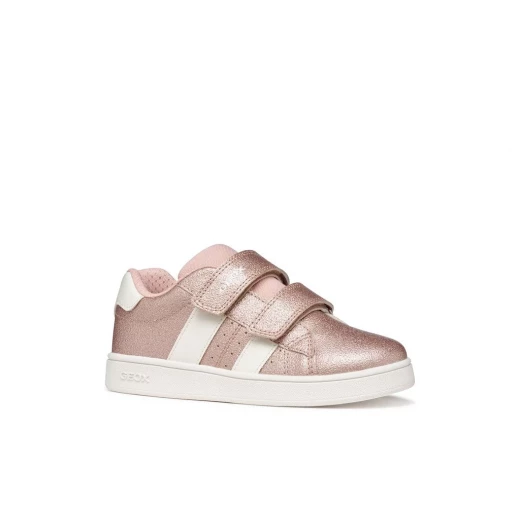 Geox Eclyper Girl Sneakers Rose Glitter Design Size 32 School Shoes Leather Inserts Breathable Gripping Sole Perfect for Everyday Wear and School Activities - Geox - Image 3