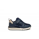 Fastics Girl Sneakers Navy 36 Breathable Leather Effect Casual Shoes - Geox