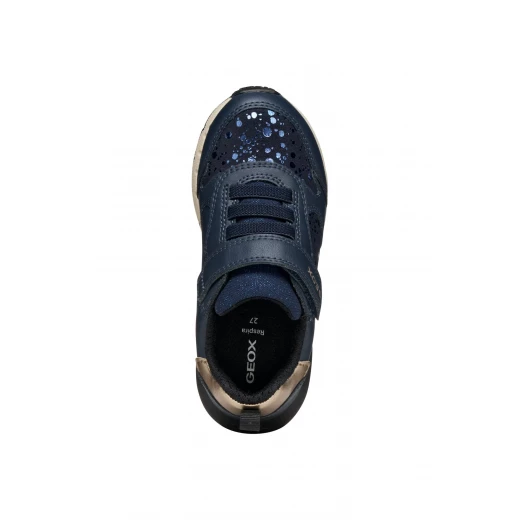 Fastics Girl Sneakers Navy 36 Breathable Leather Effect Casual Shoes - Geox - Image 9