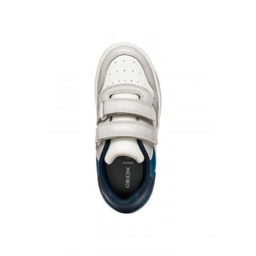 حذاء رياضي واشيـبا للأولاد أبيض مادة جلدية مريحة للمدرسة والأنشطة اليومية مقاس 30 تصميم خفيف الوزن وسهل الارتداء - جيوكس - Image 9