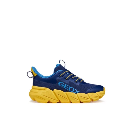 حذاء كاحل Geox Flexyper Fast Boy أزرق كحلي مقاوم للماء للأولاد مقاس 32 بتصميم خفيف الوزن ومرن وتصميم مستوحى من رياضة المشي لمسافات طويلة - جيوكس - Image 2