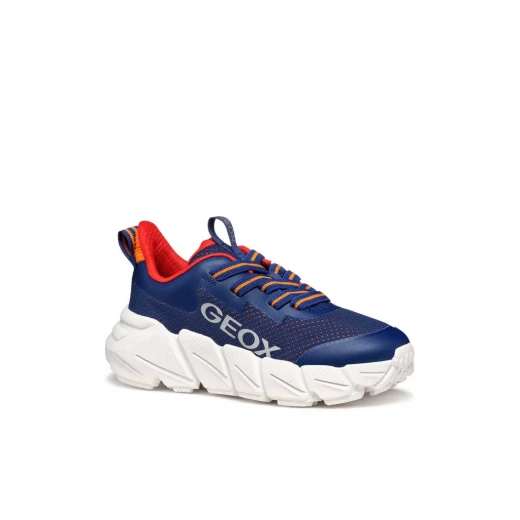 Geox Flexyper Fast Boy Navy Sneakers Low Cut Mesh Breathable Sole 30 Size Boys' Modern Design Durable TPU Protection for Active Kids - Geox - Image 12