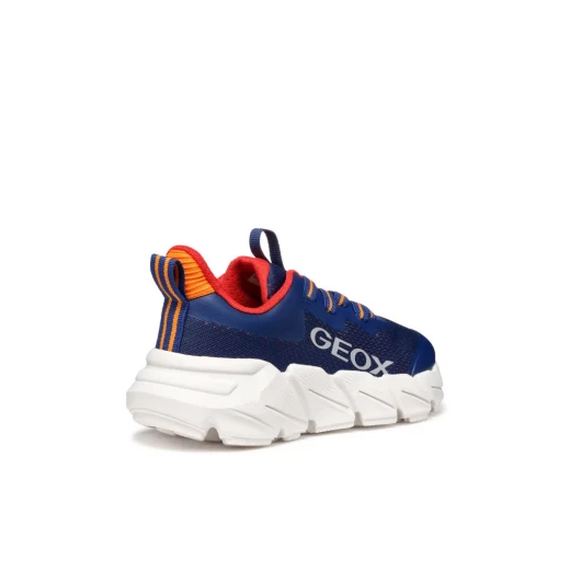 Geox Flexyper Fast Boy Navy Sneakers Low Cut Mesh Breathable Sole 30 Size Boys' Modern Design Durable TPU Protection for Active Kids - Geox - Image 7