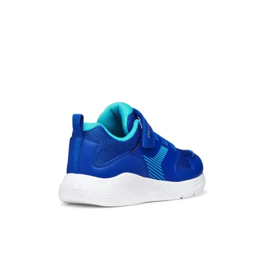 Sprintye Boy's Royal Blue Sneakers: Breathable and Cushioned Running Style Shoes for Active Kids, Leather Effect and Mesh Design, Perfect for School and Play, Size 32 - Image 5