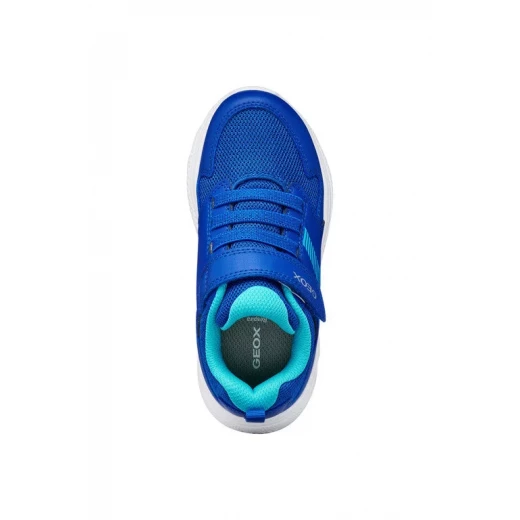 Sprintye Boy's Royal Blue Sneakers: Breathable and Cushioned Running Style Shoes for Active Kids, Leather Effect and Mesh Design, Perfect for School and Play, Size 32 - Image 7