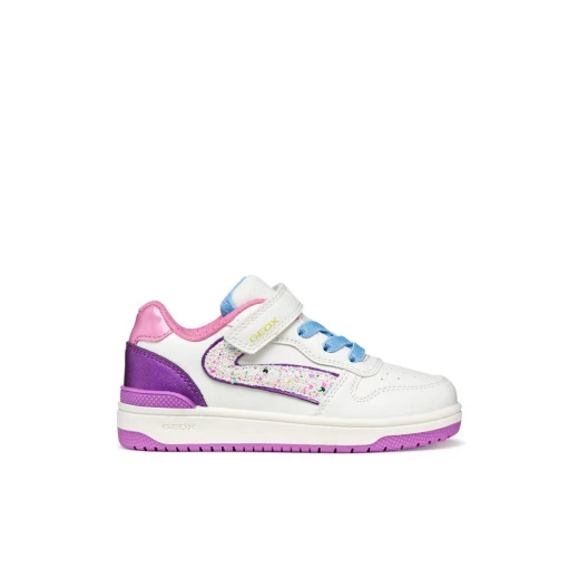 Geox Washiba Girl Sneaker White Pearlescent Nubuck Effect Leatherette Comfortable and Supportive Casual Sporty Shoe for Girls Item Code J55HXA.054AJ.C1Z8H Size 33 Geox Washiba Girl Sneaker White Pearlescent Nubuck Effect Leatherette Comfortable and Supportive Casual Sporty Shoe for Girls Item Code J55HXA.054AJ.C1Z8H Size 33