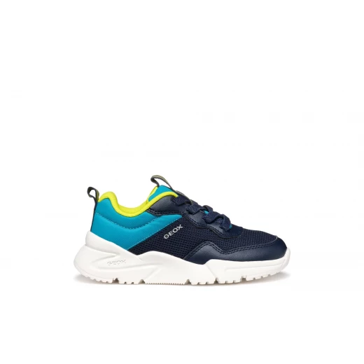 Geox Loftus Boy Navy Sneakers Lightweight Flexible Design Size 35 - Geox - Image 2