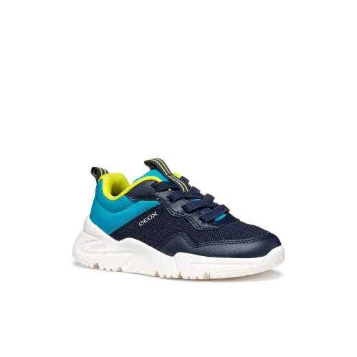 Geox Loftus Boy Navy Sneakers Lightweight Flexible Design Size 35 - Geox - Image 4