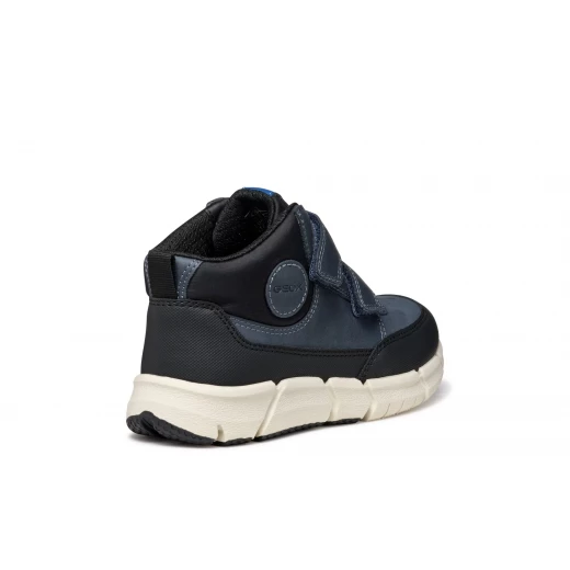 Geox Flexyper Boy Ankle Boots Navy Blue 32, Waxed Leather Nubuck - Geox - Image 5