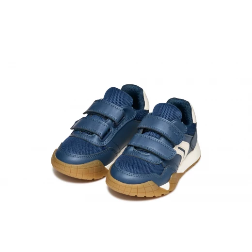 حذاء رياضي Geox Rann-E Boy Navy مقاس 30 حذاء رياضي ولادي كاجوال شبكة تنفس تأثير جلدي مريح تصميم خفيف الوزن للاستخدام اليومي - ران-اي بوي - Image 7