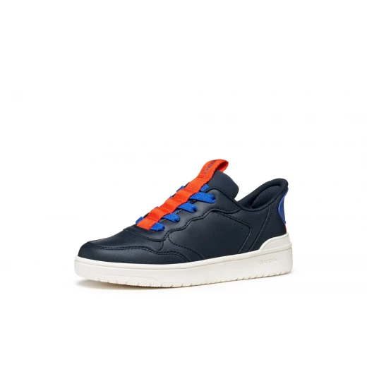 WASHIBA Fast In Boy Navy Blue Sneakers Sporty Design Slip On Lycra Leather Effect 35 Innovative Technology Easy Wear Boy's Footwear Comfortable Breathable Durable - Geox - Image 4