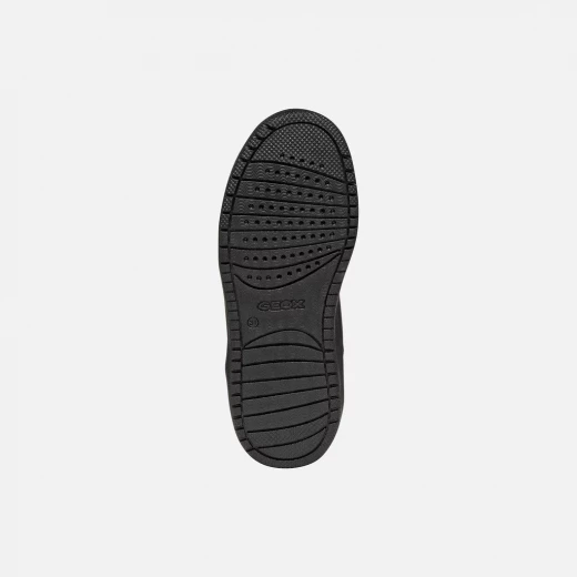 WASHIBA Fast In Boy's Black Sneakers with Easy Foot Entry System, Crafted from Leather Effect and Lycra for Comfort, Size 35 for Everyday Activities - Geox - Image 7
