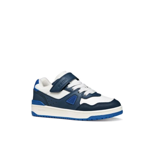 Washiba Boy Sneakers Navy Nylon and Leather Effect Casual Shoes Size 34 - Image 3