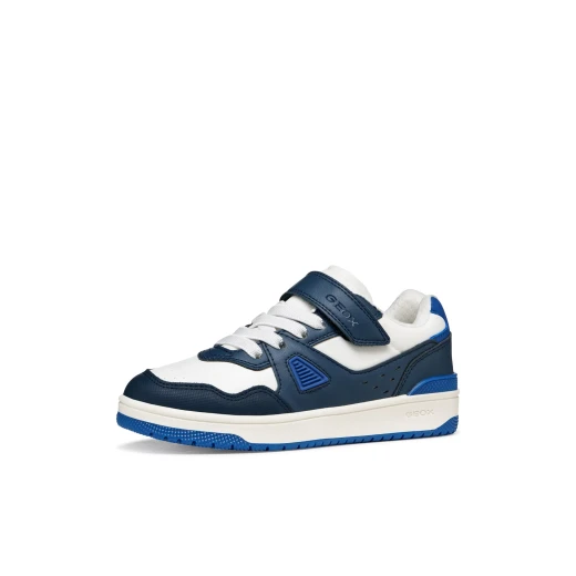 Washiba Boy Sneakers Navy Nylon and Leather Effect Casual Shoes Size 34 - Image 4