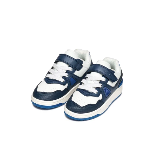 Washiba Boy Sneakers Navy Nylon and Leather Effect Casual Shoes Size 34 - Image 9