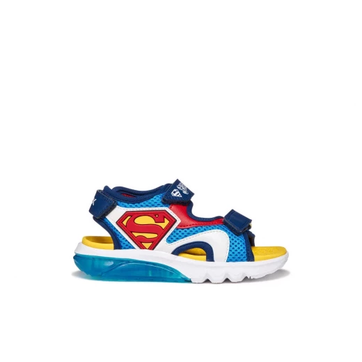 Geox Ciberdron Boy's Sandals Blue Mesh Spiderman Design with Lights Size 34 Ideal for Sports Activities, Durable and Comfortable Footwear for Active Kids - Geox - Image 7