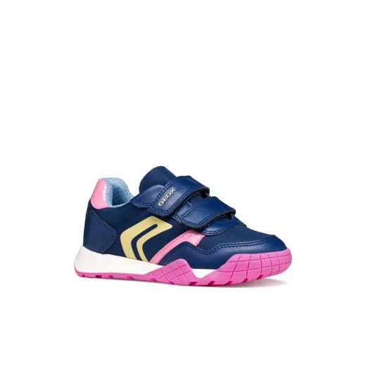 Geox Rann-E Girl Sneakers Royal Blue Nylon Leather Effect 35 - Geox - Image 3