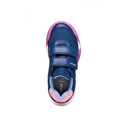 Geox Rann-E Girl Sneakers Royal Blue Nylon Leather Effect 35 - Geox - Image 9