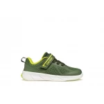 Foot Run Boy Military Green Sneakers Size 34 Lightweight Breathable Knitted Fabric TPU Thermoplastic Design Podiatrist Approved Footwear for Active Kids Durable and Comfortable - Geox