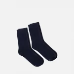 جوارب رجالية من SOCKS MAN قطنية متوسطة الطول، عبوة من 2 أزواج باللون الأزرق، متوفرة بمقاس 43 46، مريحة ومتينة للاستخدام اليومي