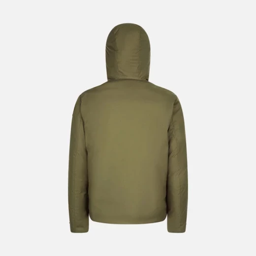 Geox Sapienza Man Olive Jacket Softshell Hooded 60 Men's Outdoor Winter Wearable Breathable Padding Stylish Comfort Fast Delivery Easy Exchange - Geox - Image 6
