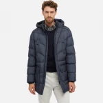 جاكيت باركا رجالي Geox Sandford Anthracite 60 طويل بتصميم عملي مقاوم للرياح والماء بغطاء رأس مريح وحشوة صديقة للبيئة مثالي لفصل الشتاء 2024 - جيوكس