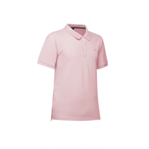 قميص بولو رجالي وردي مقاس XL قطن بيكيه بأكمام قصيرة - جيوكس - Image 3