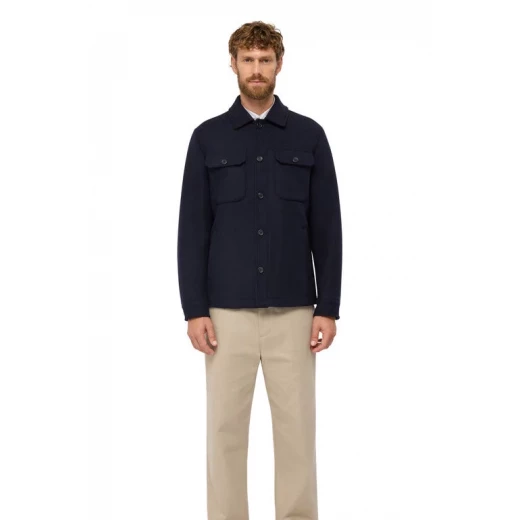 Monreale Man Sky Captain Wool Blend Coat with 2 Chest Pockets and Wind Protection, Size 50, Modern Urban Style for Men Monreale Man Sky Captain Wool Blend Coat with 2 Chest Pockets and Wind Protection, Size 50, Modern Urban Style for Men