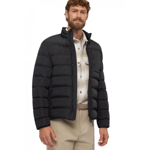 Snake 2.0 Man Jacket Recycled Polyester Black City Lifestyle 52 Wind Rain Protection Eco Sustainable Lining Modern Aesthetic Short Fit Men's Outerwear - Geox - Image 6
