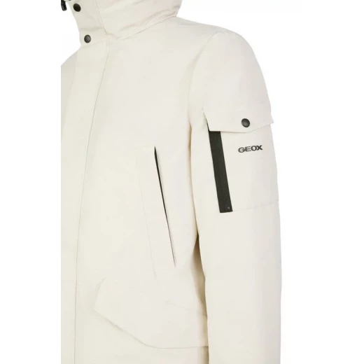 Velletri Parka Jacket for Men 60 Birch Color Winter Longline Windproof Water Resistant Recycled Polyester Padding Casual Design Perfect for Cold Days ITEMCODE: M5628F.T3285.F5273 - Velletri - Image 8