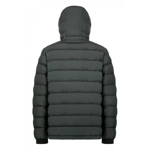 Geox Spherica Man Parka Jacket Light Scarab Color 60 Sporty Style Breathable Water Repellent Wind Resistant Recycled Lining and Padding Men's Outerwear 2024 Collection - Image 10