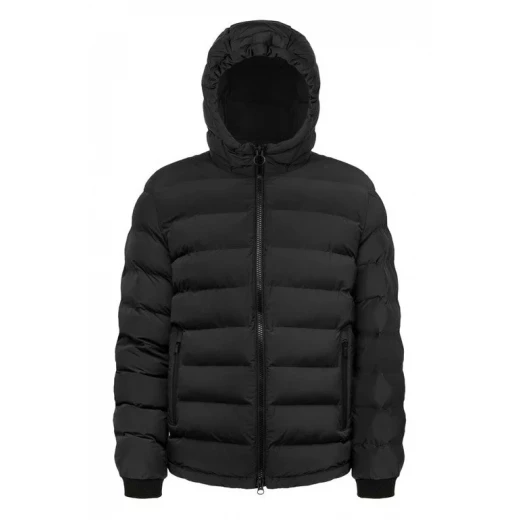 Geox Spherica Man Black Parka Jacket with Breathable Design, Water-Repellent and Wind-Resistant Finish, Recycled Lining and Padding, Woven Quilted Pattern, Size 50 for Men - Geox - Image 2