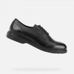 Geox Ottavio Man Black Leather Breathable Shoes Size 43 with Waterproof Membrane for Men, Featuring Classic Design and Ultimate Comfort for All Day Wear, Fast Delivery Available - Geox